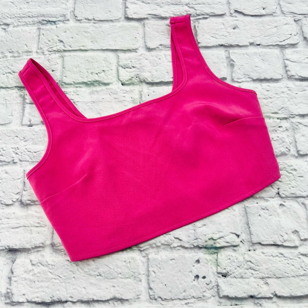 Sincerely Jules Cropped TankTop Pink Size Small